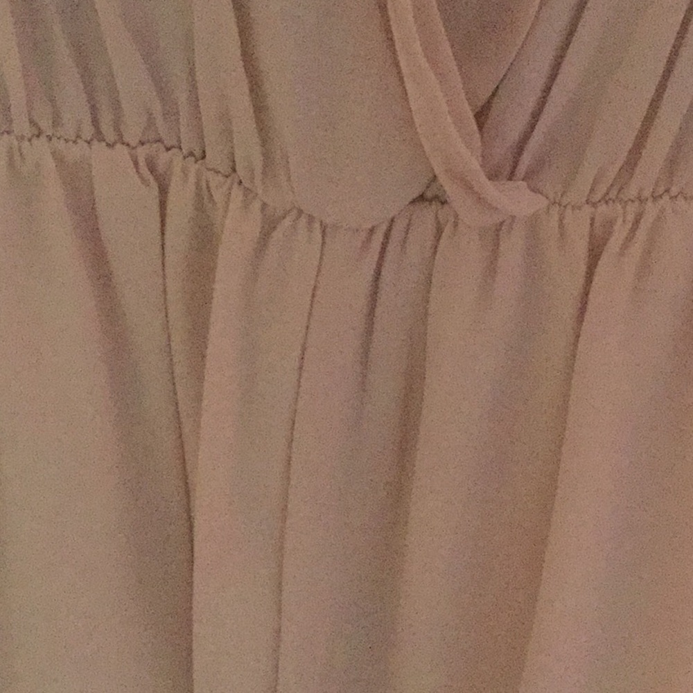 SAND BEIGE FLUTTER SHORT SLEEVE ROMPER - Picture 6 of 7